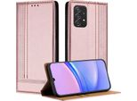 Custodia Per Samsung Galaxy A52S A52 5G/4G In Pelle Con Funzione Stand Rosa
