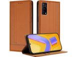 Custodia Per Vivo Y52S In Pelle Con Funzione Stand Brown
