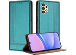 Custodia Per Samsung Galaxy A04S A04 A13 5G/4G In Pelle Con Funzione Stand Verde