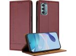 Custodia Per Motorola Moto G Stylus 5G 2022 Custodia Flip In Pelle Con Funzione Stand Rosso Scuro