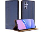 Custodia Per Telefono Cellulare Per Samsung Galaxy A54 5G In Pelle Flip Custodia Protettiva Con Funzione Stand Blu