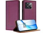 Custodia Per Cellulare Per Oneplus 10T In Pelle Flip Custodia Protettiva Con Funzione Di Stand Viola