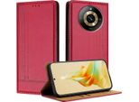 Custodia Per Telefono Cellulare Per Realme 11 Pro In Pelle Flip Custodia Protettiva Con Funzione Di Stand Rosso