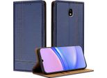 Custodia Per Telefono Cellulare Per Samsung Galaxy J3 2017 In Pelle Flip Custodia Protettiva Con Funzione Stand Blu