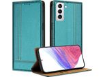 Custodia Per Telefono Cellulare Per Samsung Galaxy S21+ 5G In Pelle Flip Custodia Protettiva Con Funzione Stand Verde