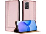 Custodia Per Xiaomi Redmi Note 11 Pro/Note 11 Pro+ 5G/Note 12 Pro 4G Custodia Flip In Pelle Con Funzione Stand Rosa