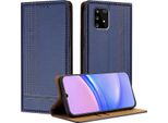 Custodia Per Telefono Cellulare Per Samsung Galaxy S10 Lite In Pelle Flip Custodia Protettiva Con Funzione Stand Blu