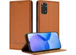 Custodia Per Xiaomi Redmi Note 11S/Note 11 4G/Note 12S Custodia Flip In Pelle Con Funzione Stand Brown