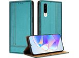 Custodia Per Huawei P30 In Pelle Con Funzione Stand Verde