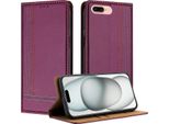 Custodia Per Iphone 8 Plus/7 Plus/6S Plus/6 Plus Custodia Flip In Pelle Con Funzione Stand Viola