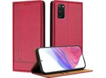 Custodia Per Samsung Galaxy S20 Fe In Pelle Con Funzione Di Supporto Rosso