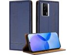 Custodia Per Xiaomi Poco F5 Pro/Redmi K60/K60 Pro Custodia Flip In Pelle Con Funzione Stand Blu