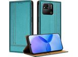 Custodia Per Xiaomi Redmi 10A /Redmi 9C In Pelle Flip Case Con Funzione Stand Verde