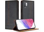 Custodia Per Telefono Cellulare Per Samsung Galaxy Note 10 Plus In Pelle Flip Custodia Protettiva Con Funzione Stand Nero
