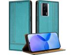 Custodia Per Xiaomi Poco F5 Pro/Redmi K60/K60 Pro Custodia Flip In Pelle Con Funzione Stand Verde