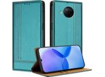 Custodia Per Telefono Cellulare Per Xiaomi Redmi Note 9 Pro In Pelle Flip Custodia Protettiva Con Funzione Di Stand Verde