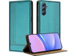 Custodia Per Telefono Cellulare Per Samsung Galaxy M54 5G In Pelle Flip Custodia Protettiva Con Funzione Stand Verde