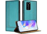 Custodia Per Huawei P40 Pro In Pelle Con Funzione Stand Verde