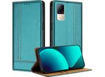 Custodia Per Xiaomi Civi 1S In Pelle Con Funzione Di Supporto Verde