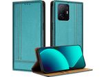 Custodia Per Xiaomi 11T / 11T Pro In Pelle Con Funzione Stand Verde