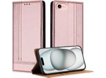Custodia Per Iphone 8/7/6S/6 In Pelle Con Funzione Di Supporto Rosa
