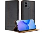 Custodia Per Xiaomi Redmi A1+/Redmi A2+ Custodia Flip In Pelle Con Funzione Stand Nero