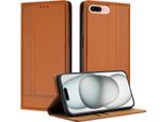 Custodia Per Iphone 8 Plus/7 Plus/6S Plus/6 Plus In Pelle Con Funzione Di Supporto Marrone