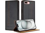 Custodia Per Iphone 8 Plus/7 Plus/6S Plus/6 Plus Custodia Flip In Pelle Con Funzione Stand Nero