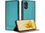 Custodia Per Oppo Reno8 T 4G In Pelle Con Funzione Stand Verde