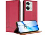 Custodia Per Oneplus Nord 3 In Pelle Con Funzione Stand Rosso