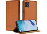 Custodia Per Motorola Moto G Power 5G 2023 In Pelle Flip Cover Con Funzione Stand Brown
