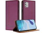 Custodia Per Motorola Moto G Stylus 4G 2021 Custodia Flip In Pelle Con Funzione Stand Viola