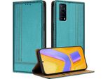 Custodia Per Vivo Y52S In Pelle Con Funzione Stand Verde