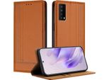 Custodia Per Telefono Cellulare Per Tcl Stylus 5G In Pelle Flip Cover Con Funzione Stand Brown