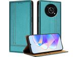 Custodia Per Telefono Cellulare Per Honor X9 In Pelle Flip Custodia Protettiva Con Funzione Stand Verde