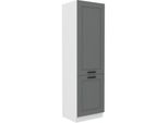 Schrank für Einbaukühlschränke LAILI – Breite 60 cm, Grau/Weiß
