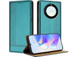 Custodia Per Telefono Cellulare Per Honor X9A/Magic5 Lite In Pelle Flip Custodia Protettiva Con Funzione Stand Verde