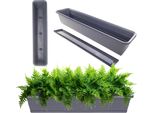 Kadax Vaso Da Balcone 80Cm + Supporto Antracite