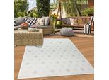 Tappeto Per Interni Ed Esterni Tappeto Per Balconi Con Vari Motivi A Rombi Color Crema Dimensioni - 200 X 290 Cm