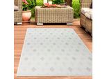 Tappeto Per Interni Ed Esterni Tappeto Per Patio Tappeto Per Soggiorno Con Motivo A Rombi In Crema Dimensioni - 200 X 290 Cm