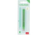 Penna Gel Legami 2 Cartucce Di Ricambio - Set Di Ricariche Lovely Friends - Verde