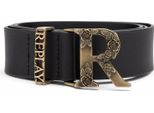 Replay Pelle Cintura Belt W100 Sun Black Nero