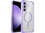 Custodia Magnetica Per Samsung Galaxy S23 Fe Compatibile Con Magsafe Protezione Militare Antiurto Custodia Trasparente Per Cellulare Viola