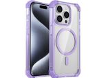 Custodia Magnetica Per Iphone 13 Pro Compatibile Con Magsafe, Antiurto, Protezione Militare Custodia Trasparente Viola