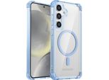 Custodia Magnetica Per Samsung Galaxy S24+ Compatibile Con Magsafe, Antiurto, Protezione Militare Custodia Trasparente Blu