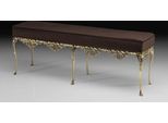 Casa Padrino Panca Barocca In Bronzo Marrone/Oro 132 Cm - Mobili Barocchi