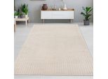 Morbido Tappeto Da Salotto Con Un Semplice Motivo Ad Arco In Beige Dimensioni - 200 X 280 Cm