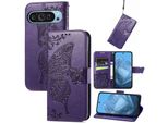 Per Google Pixel 9 / 9 Pro Custodia Per Cellulare In Con Design A Farfalla Viola