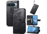 Per Google Pixel 9 / 9 Pro Custodia In Per Telefoni Cellulari Con Design A Farfalla Custodia Nera