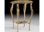 Casa Padrino Tavolino Barocco In Bronzo Dorato H. 55 Cm - Mobili Barocchi